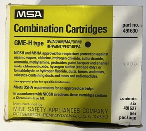 NEW Partial BOX OF 4 MSA 491630 Combination Cartridges GME-H NEW SEALED - Picture 1 of 3