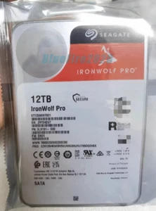Seagate IronWolf Pro ST12000NT001 Hard Drive 12TB 7200 RPM 256MB SATA 6Gb/s HDD - Picture 1 of 1