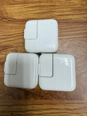 3 PACK!! Original Apple 12w USB Wall Charger Adapter OEM x3 charging cubes - Image 1 of 4