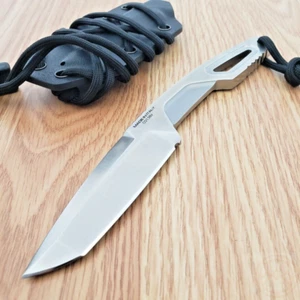 Extrema Ratio Versa Fixed Knife 3.13" N690 Steel Blade Cobalt Stainless Handle - Picture 1 of 9
