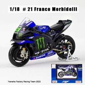 Maisto Toys 1:18 Monster Yamaha Franco Morbidelli 21 1:18 Diecast Toy Model Bike - Imagen 1 de 3