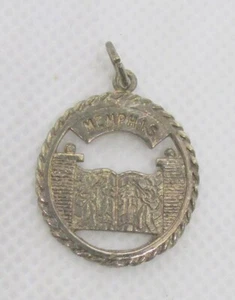COLGANTE REDONDO PLATA ESTERLINA 925 MEMPHIS TENNESSEE 28X20MM ~ 3,1G - Imagen 1 de 3