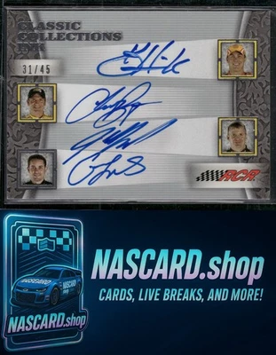 2009 Mears Burton Kevin Harvick Clint Bowyer Classic Collections Ink /45 - Image 1 of 2