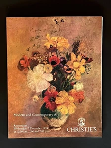 Christie's Auction Catalog Modern Contemporary Art Amsterdam Dec 7, 1994  - Picture 1 of 3
