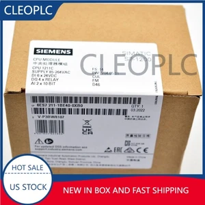 New Siemens 6ES7211-1BE40-0XB0 6ES7 211-1BE40-0XB0 SIMATIC S7-1200 CPU 1211C - Picture 1 of 3