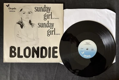 BLONDIE SUNDAY GIRL 12” CHRYSALIS IMPORT SINGLE 1978 NM FRENCH VERSION PARALLEL - Image 1 of 4