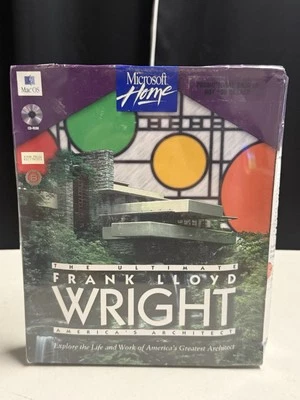 NEW RARE The Ultimate Frank Lloyd Wright MacOS CD-ROM Microsoft Home 1995 SEALED - Image 1 of 4