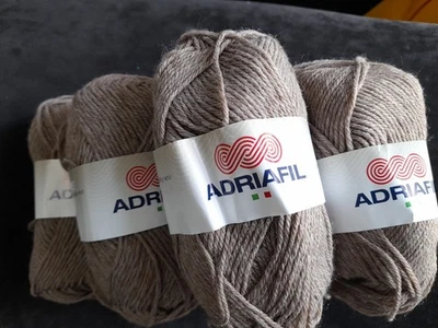 9 X 50g Balls Adriafil  Mirage DK yarn Shade 91 Taupe - Image 1 of 4