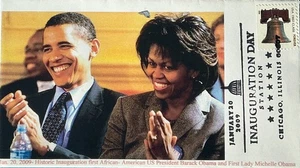 GG (Gary Gozemba) Cachet Inauguration Day 2009 Barrack Obama Michelle Chicago  - Picture 1 of 1