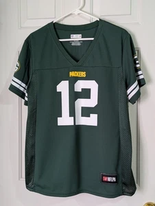 Camiseta Team Apparel Green Bay Packers para mujer XL verde #12 Aaron Rodgers NFLPA - Imagen 1 de 9