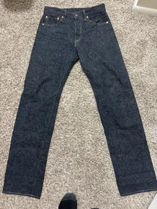 NWOT Oni 288 Crushed Concrete Denim 14.7 oz relaxed Straight Indigo selvedge - Picture 1 of 8