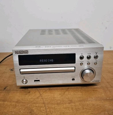 Denon RCD-M39 DAB Silver CD Receiver Amplifier In Excellent Condition + Remote - Image 1 of 4