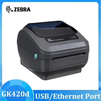 Zebra GK420D USB Ethernet Direct Thermal Barcode Label Printer -202510 202210 - Bild 1 von 4