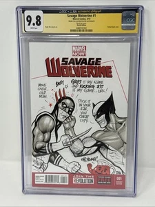 FRANK CHO Savage Wolverine #1 Original Sketch Art CGC 9.8 Wolverine Vs Grips - Picture 1 of 3