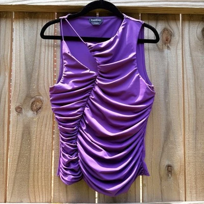 Top acanalado Bebe con abertura frontal berenjena púrpura lavanda talla pequeña Foto 1 de 4