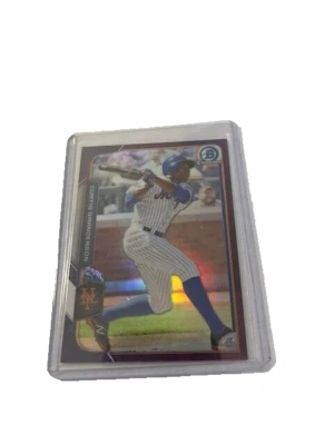 2015 BOWMAN CHROME PURPLE REFRACTOR #240/250 CURTIS GRANDERSON NEW YORK METS - Image 1 of 2