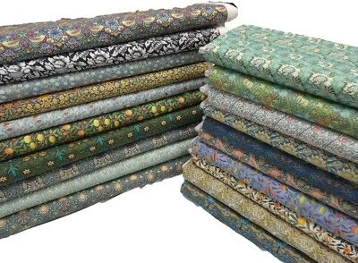 WILLIAM MORRIS Percale Cotton Fabric Crafts Cushions Dressmaking in 20 DESIGNS