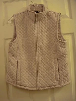 Women's IZOD Purple Quilted Warm Lined Zipper Front Vest Size Medium - Image 1 of 4