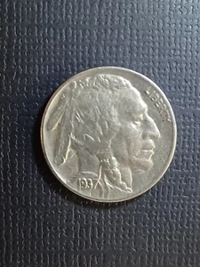 1937 P Buffalo Nickel (5c) DDO/DDR *ERROR* AU - Picture 1 of 23