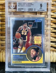 Pop 1💎2000 Magic Johnson TOPPS CHROME Cards That Never Were MJ1 BGS 9, 9.5 subs - Picture 1 of 12