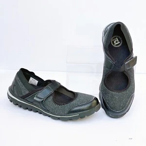 Propet Shoes Womens 8 M B Mary Jane Onalee Comfort Black Gray Diabetic WAA003J - Picture 1 of 11