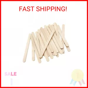 KTOJOY 200 Pcs Craft Sticks Ice Cream Sticks Natural Wood Popsicle Craft Sticks - Picture 1 of 2
