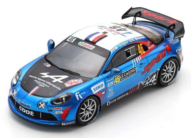 Alpine A110 Rally Monte Carlo 2022 Guigou-Bronner 1:43 SPARK S6698 - Immagine 1 di 1