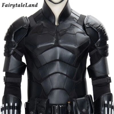 The Batman 2022 Bruce Wayne Cosplay Armadura Chaqueta Robert Pattinson Disfraz Accesorios Foto 1 de 4