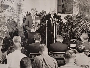 Rare Original 1960 JFK News Press Photo Dean Rusk President John F Kennedy 8x10 - Picture 1 of 5