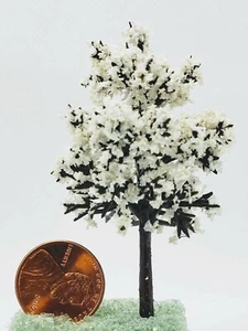 Dollhouse Miniature Handmade 2" White Tree -- 1:48 / O / HO Scale - Picture 1 of 1