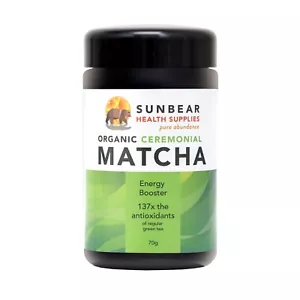 Organic Ceremonia grade Matcha Organic 70 g - Sunbear Health Premium|Miron Glass - Foto 1 di 13