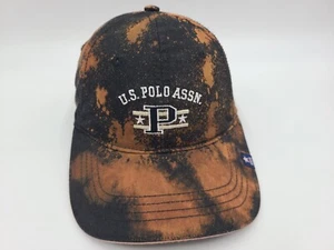 US Polo Assn Tie Dye Strapback Adjustable (Seems Small) Hat Cap Men Women Black - Picture 1 of 11