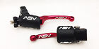 ASV F3 Front Brake Clutch Perch Levers Dust Covers Red Honda CRF 450R 450RX