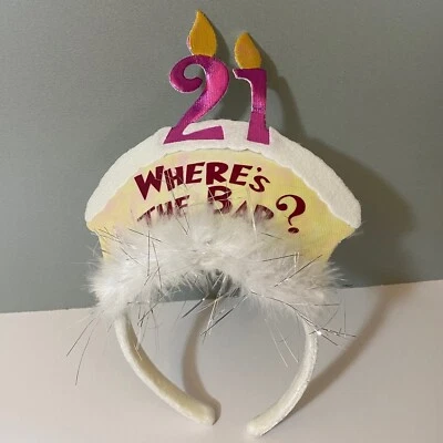 Corona sombrero cumpleaños 21 Where’s The Bar Foto 1 de 4