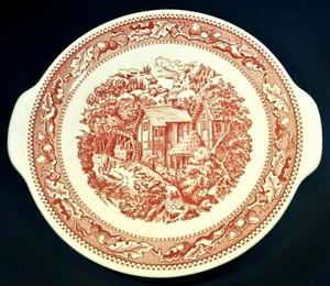 De colección Memory Lane Royal Ironstone 1965 vajilla roja para servir pasteles manijas - Imagen 1 de 5