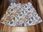 Ann Taylor Loft Women's White Floral Knit Skirt Size 14 NWT