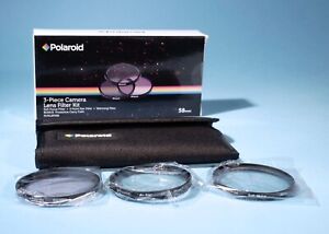 Polaroid 3 Piece Camera Lens Filter Kit * 58mm & Carry Case * Excellent