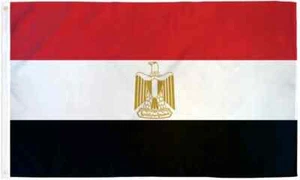 Egipto 3x5 pies Poli Bandera Internacional Egipcios País Bandera de Egipto - Imagen 1 de 3