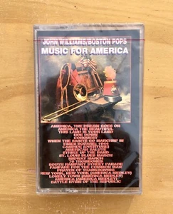 John Williams / Boston Pops "Music For  America - Cassette Tape Vintage 1996 New - Picture 1 of 3