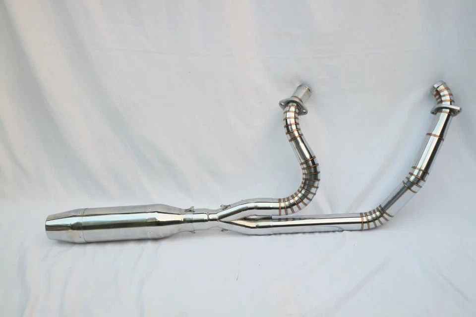 Handmade Exhaust 2-1 Fits For Harley Davidson Dyna 1999-2017 "Forward Control". - Image 1 of 1