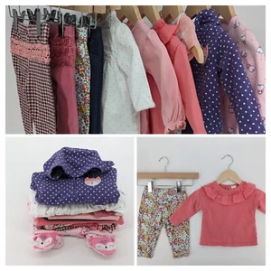 LOT Baby Girl Clothes Outfits Sets Tops Pants Jacket WINTER BUNDLE 6 months - Picture 1 of 11