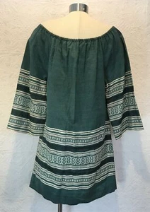 Vintage Authentic Grecian Greece Boho Dress Cotton Women's - Picture 1 of 8