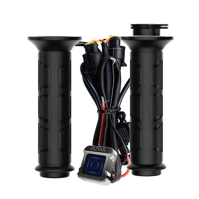 Motorcycle Heated Handle Grips Adjustable Temperature Winter Handlebar Warmer - Image 1 of 4