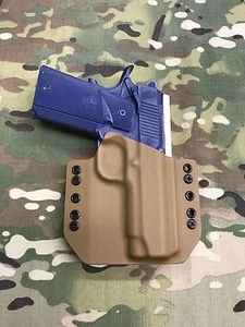 Coyote Tan Kydex Holster Traditional 4" 1911 NO Rail - Picture 1 of 4
