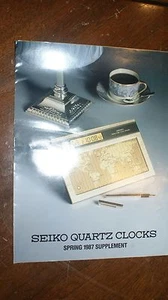 Spring 1987 SEIKO Quartz Clock Brochure - Picture 1 of 1