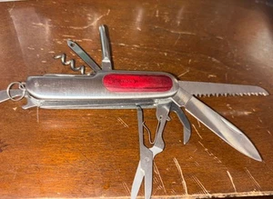 ROSTFREI ESP K&R ASI#63770 Multi 10 Tool Camp Folding Pocket Knife/Advertising - Picture 1 of 3
