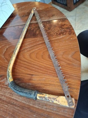  Quintal de poda vintage para aparar árvores com serra de arco - Imagem 1 de 4