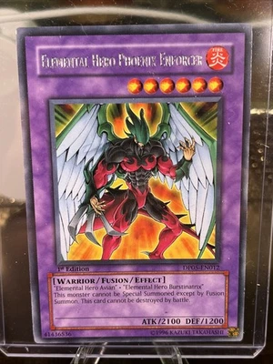 Yugioh! Elemental Hero Phoenix Enforcer - DP05-EN012 Ultra Rare 1st Edition LP - Image 1 of 4