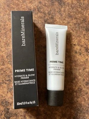 bareMinerals Prime Time Hydrate and Glow Face Primer 1 oz Makeup Primer BNIB - Image 1 of 4
