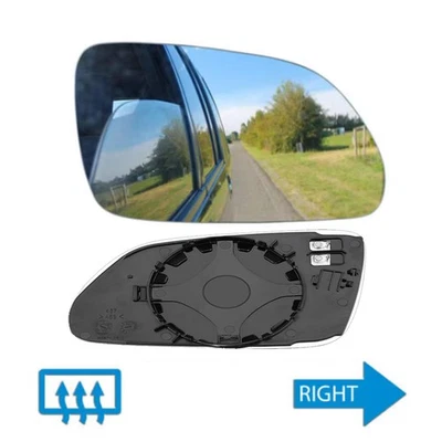 Spiegelglas Außenspiegel heizbar konvex rechts Für VW Polo 9N 9N3 2005-2009 - Bild 1 von 4
